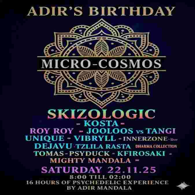 Event image MICRO-COSMOS 22/11/25 By Adir Mandala
